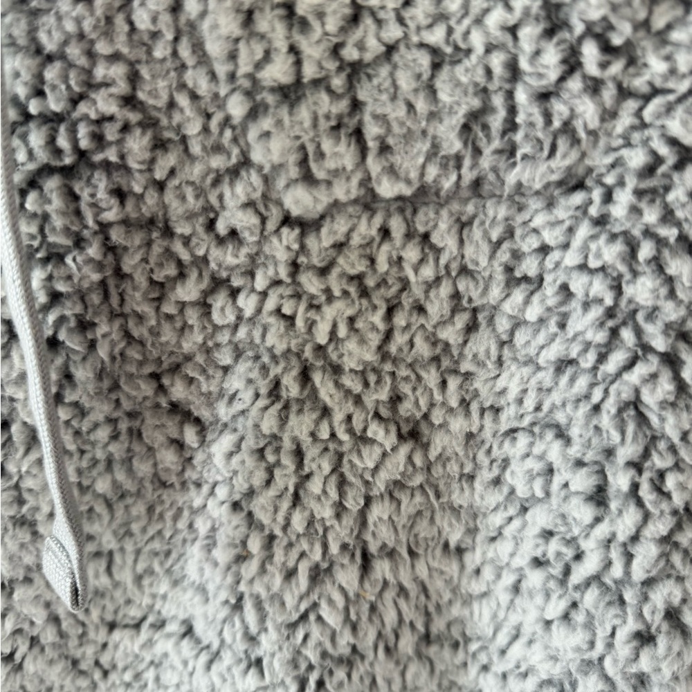 Eddie Bauer women’s, cropped, fleece pullover with hood.